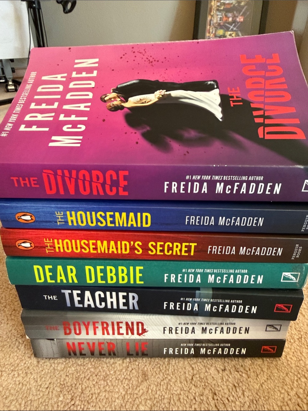 Paperback Book Set -8 of Freida McFadden